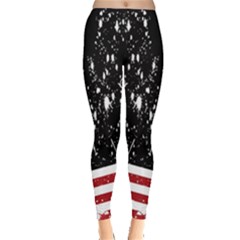 Ink Design American Flag Leggings  by CoolDesigns