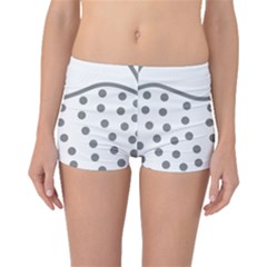 Cool Gel Foam Circle Grey Boyleg Bikini Bottoms by Alisyart