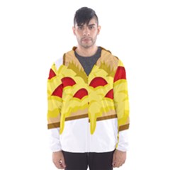 Pasta Salad Pizza Cheese Hooded Wind Breaker (men) by Alisyart