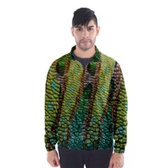 Colorful Chameleon Skin Texture Wind Breaker (men) by Simbadda