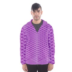 Abstract Lines Background Pattern Hooded Wind Breaker (men) by Simbadda
