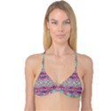 Colorful Seamless Background With Floral Elements Reversible Tri Bikini Top View1