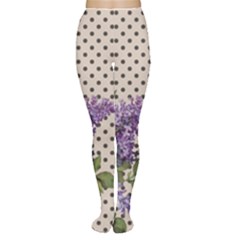 Vintage Lilac Women s Tights by Valentinaart