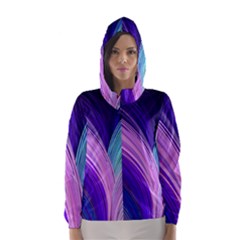 Color Purple Blue Pink Hooded Wind Breaker (women) by Mariart