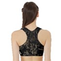 Golden Bows And Arrows On Black Sports Bra with Border View2