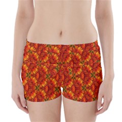 Background Flower Fractal Boyleg Bikini Wrap Bottoms by Simbadda