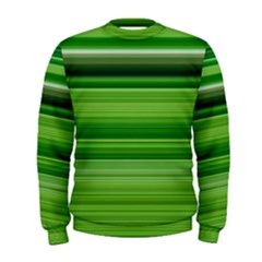 Horizontal Stripes Line Green Men s Sweatshirt