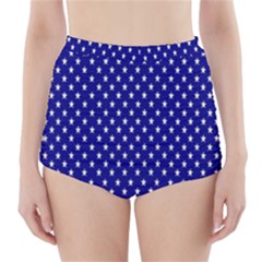 Rainbow Polka Dot Borders Colorful Resolution Wallpaper Blue Star High-waisted Bikini Bottoms by Mariart