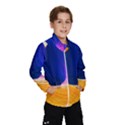 Wave Waves Chefron Color Blue Pink Orange White Red Purple Wind Breaker (Kids) View1