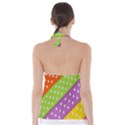 Colorful Easter Ribbon Background Babydoll Tankini Top View2