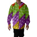 Colorful Easter Ribbon Background Hooded Wind Breaker (Kids) View1