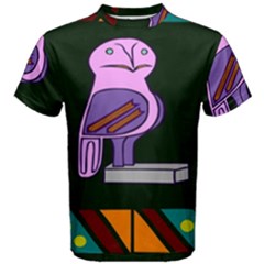 Owl A Colorful Modern Illustration For Lovers Men s Cotton Tee