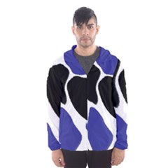 Digital Pattern Colorful Background Art Hooded Wind Breaker (men) by Simbadda