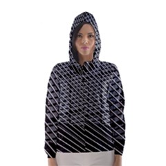 Abstract Architecture Pattern Hooded Wind Breaker (women) by Simbadda