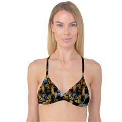 Fabric Weave Reversible Tri Bikini Top by Simbadda