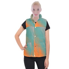 Abstract Elegant Background Pattern Women s Button Up Puffer Vest by Simbadda