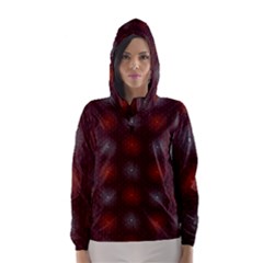 Abstract Dotted Pattern Elegant Background Hooded Wind Breaker (women) by Simbadda