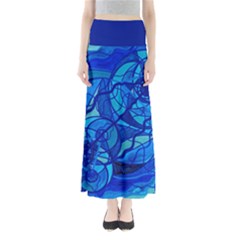 Arcturian Calming Grid - Full Length Maxi Skirt by tealswan