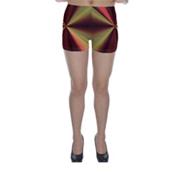 Copper Beams Abstract Background Pattern Skinny Shorts by Simbadda