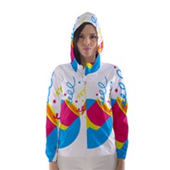 Celebration Injecting Hooded Wind Breaker (women) by Mariart