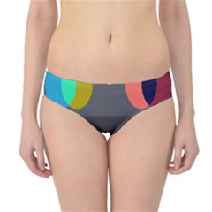 Circles Line Color Rainbow Green Orange Red Blue Hipster Bikini Bottoms by Mariart