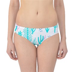 Forest Drop Blue Pink Polka Circle Hipster Bikini Bottoms by Mariart