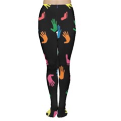 Hand And Footprints Women s Tights by Mariart