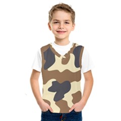 Initial Camouflage Camo Netting Brown Black Kids  Sportswear by Mariart