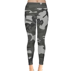 Initial Camouflage Grey Leggings  by Mariart