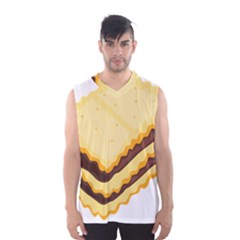 Sandwich Biscuit Chocolate Bread Men s Basketball Tank Top by Mariart
