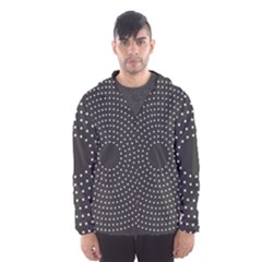 Round Stitch Scrapbook Circle Stitching Template Polka Dot Hooded Wind Breaker (men) by Mariart