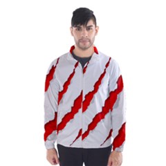Scratches Claw Red White Wind Breaker (men) by Mariart