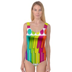 Trans Gender Purple Green Blue Yellow Red Orange Color Rainbow Sign Princess Tank Leotard  by Mariart