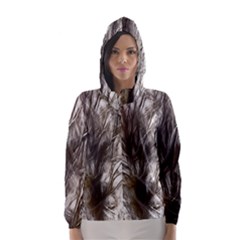 Tree Art Artistic Tree Abstract Background Hooded Wind Breaker (women) by Nexatart