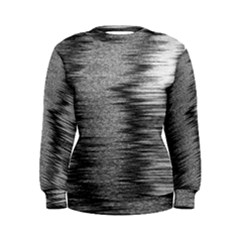Rectangle Abstract Background Black And White In Rectangle Shape Women s Sweatshirt by Nexatart