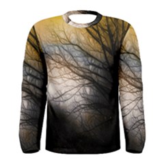 Tree Art Artistic Abstract Background Men s Long Sleeve Tee