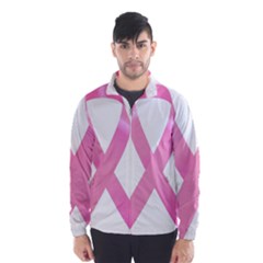 Breast Cancer Ribbon Pink Wind Breaker (men) by Mariart
