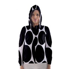 Dalmatian Black Spot Stone Hooded Wind Breaker (women) by Mariart