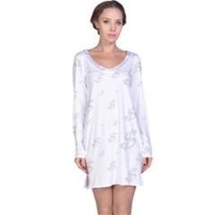 Dollar Sign Transparent Long Sleeve Nightdress by Mariart