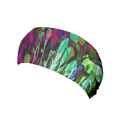 Bright Tropical Background Abstract Background That Has The Shape And Colors Of The Tropics Yoga Headband