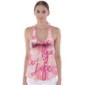 Life Typogrphic Babydoll Tankini Top View1