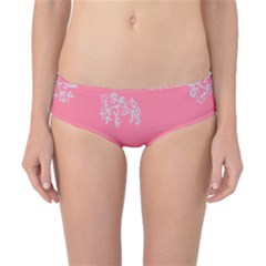 Branch Berries Seamless Red Grey Pink Classic Bikini Bottoms by Mariart