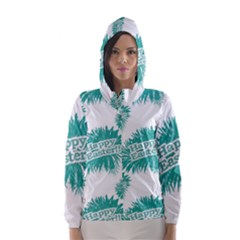 Happy Easter Theme Graphic Print Hooded Wind Breaker (women) by dflcprintsclothing