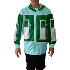Traffic Signs Hospitals, Airplanes, Petrol Stations Hooded Wind Breaker (kids) by Mariart