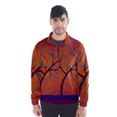 Beautiful Tree Background Wind Breaker (men) by Nexatart