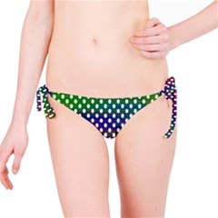 Digital Polka Dots Patterned Background Bikini Bottom by Nexatart