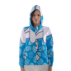 Easter Bunny  Hooded Wind Breaker (women) by Valentinaart