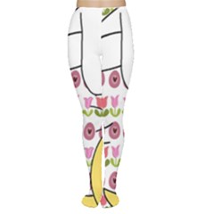 Easter Bunny And Chick  Women s Tights by Valentinaart