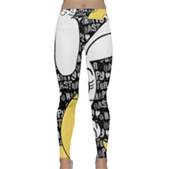 Easter Bunny And Chick  Classic Yoga Leggings by Valentinaart