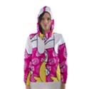 Easter bunny and chick  Hooded Wind Breaker (Women) View1